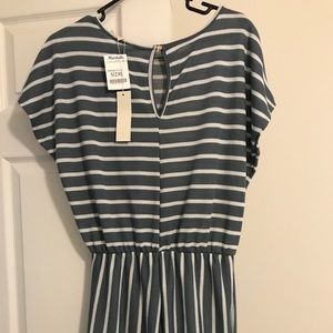 Brand new striped romper!